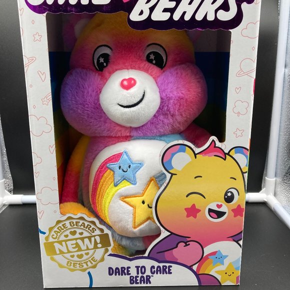 2022 Basic Fun! Care Bears Dare To Care Bear Plush - Picture 2 of 5